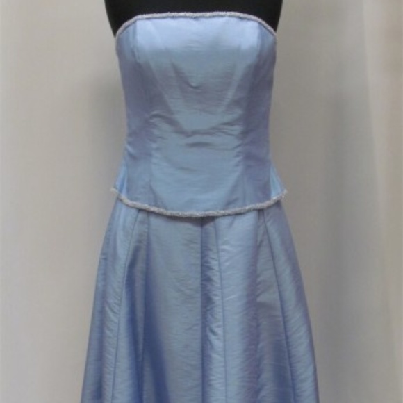 Alfred Angelo 2 Piece "Blue Frost" Taffeta Dress NEW Sz. 14 - Picture 2 of 9